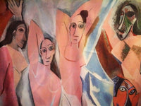 Picasso Cubism Les Demoiselles Painting Print Art Silk Scarf